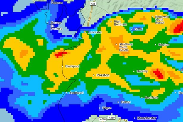 Met Office thunderstorm warning extended as wind and rain batter Lancashire