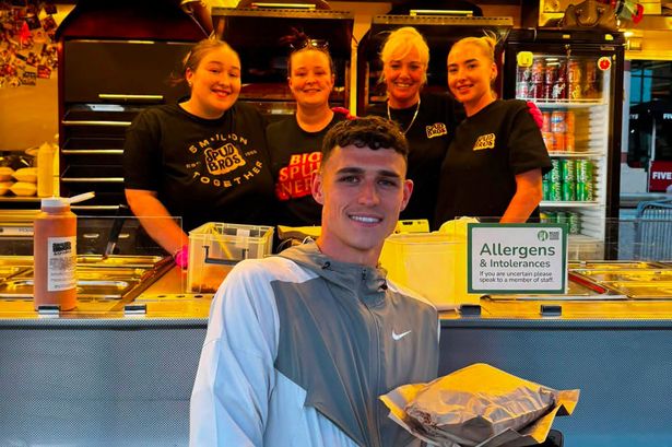 Man City star Phil Foden turns up at viral SpudBros truck and leaves with a surprise