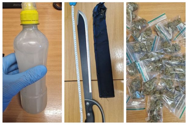 Surron rider caught carrying machete, drugs and bottle of acid after Blackburn chase