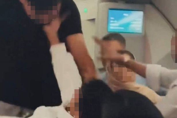 Punches thrown as mid-air brawl erupts on flight to UK as passengers scream