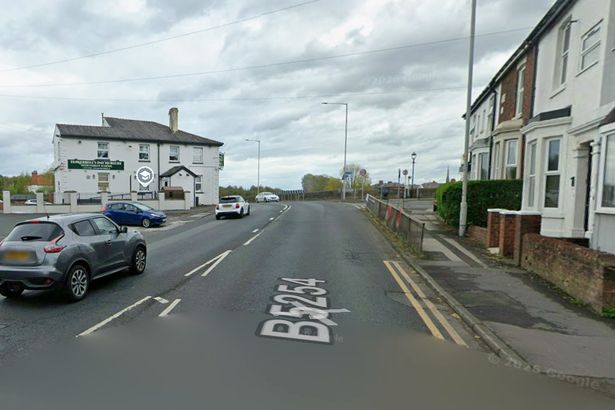 Major road closed in South Ribble following collision between bus and car